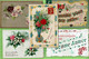 Très Beau Lot De 200 Cpa  Voeux Amitiès Cartes Illustrées Ou Gaufrèes Fleurs Paysages... - 100 - 499 Postcards