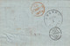 Stampless Cover And Letter, New Orleans LA 'Paid' Red To Paris France, Via Boston, 'CG' Transit Mark On Back, 1854 - …-1845 Préphilatélie