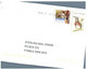 (Y 14) Australia - Postage Label ILLEGALLY Used As Postage (with Extra 10 Cent Stamp) - Variétés Et Curiosités