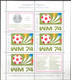 M3969 ✅ ﻿﻿Sport Football Soccer FIFA World Cup 1974 Poland 2v + Sheet + S/s Set MNH ** 17.4ME - 1974 – West-Duitsland