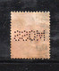 1585 490 - GRAN BRETAGNA 1902 ,  1 Penny Unificato N. 107  Usato :  PERFIN MOOS - Gebraucht