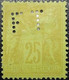 France N°92a Neuf* Perforé "FT". La Foncière "SUPPORT RARE NEUF*". - Unused Stamps