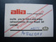 ALIA ROYAL JORDANIAN TICKET VOUCHER ADVERTISING AIRWAYS AIRLINE STICKER LABEL TAG LUGGAGE BUGGAGE PLANE AIRCRAFT AIRPORT - Cartes D'embarquement