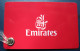 EMIRATES UAE UNITED ARABS CARD WELCOME TICKET AIRWAYS AIRLINE STICKER LABEL TAG LUGGAGE BUGGAGE PLANE AIRCRAFT AIRPORT - Monde