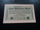 ALLEMAGNE * : 5 MILLIONEN MARK   22.8.1923     CA 104a, ** / P 105     SUP+ - 5 Miljoen Mark