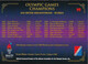 Centennial Olympic Games Atlanta 1996, Collect Card N° 99 - Poster Calgary 1988 - Palmarès 200 M Brasse Women Natation - Trading Cards