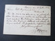 Schweden 1891 GA Mit Ankunftsstempel Und Handschriftlichem Vermerk Und Firmenstempel. Interessante Karte - Brieven En Documenten