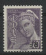 N° 659, Mercure 40ct Violet Avec SURCHARGE RENVERSEE. Neuf ** MNH. TB - 1938-42 Mercurio