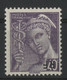 N° 659, Mercure 40ct Violet Avec SURCHARGE RENVERSEE. Neuf ** MNH. TB - 1938-42 Mercurius