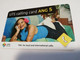 CURACOA  DUTCH  ANG 5,00 PREPAID    LADY ON COUCH ON THE PHONE FINE  USED      ** 4098** - Antille (Olandesi)