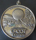 Médaille WALT DISNEY WORLD 1982 - EPCOT CENTER - 42 Mm, 28,2 Grammes - Métal Doré - Profesionales/De Sociedad