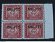 ITALIA Trieste AMG-FTT Segnatasse -1949-54- "Cifra" £. 25 Quartina MNH** (descrizione) - Colis Postaux/concession