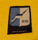 XIII ème BRIGADE MECANISEE ,ARTHUS BERTRAND , INSIGNE D'EPAULE EN TISSU , MODELE ANCIEN , OBSOLETE POUR COLLECTION  ,DIM - Patches