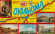 Route 66, Map Through Oklahoma State, Native American Indian Child, State Capitol, C1960s Vintage Postcard - Route ''66'