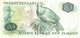 NEW ZEALAND $20 JAMES COOK WMK 2ND ISSUE HEAD OF QEII BIRD BACKND(1989-92) SIGN BRASH P.169a READ DESCRIPTION - Neuseeland