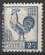 France 1944. Scott #487 (M) Gallic Cock - 1944 Coq Et Marianne D'Alger