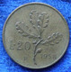 ITALY - 20 Lire 1958 R "oak Leaves" KM# 97.1 Republic - Edelweiss Coins - Edelweiss Coins - Sonstige & Ohne Zuordnung