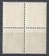 XX-/-164-YVERT- 4 X  N° 102a, ZUMSTEIN, SERVICE SDN N° 53z, OBL., COTE 10.00 €, PAPIER GRILLE, VOIR IMAGES POUR DETAILS - Officials