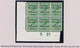 Ireland 1922 Dollard Rialtas Black Ovpt On ½d Green, Control S21 Imperf, Corner Block Of 6 Mint - Unused Stamps