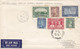 Canada AIR MAIL Label OTTAWA 1935 FDC Cover GV. Silver Jubilee Complete Set Sent To LIVERPOOL England - ....-1951