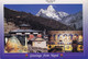 Nepal PPC Greetings From Nepal Mt. Ama Dablam Pangboche Monastery Everst Region  'Namaste' 1993 ROSKILDE Denmark - Népal