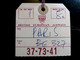 TICKET BAGAGE : BRITISH AIRWAYS _ IDENTIFICATION _ TO PARIS _ VOL BE 327 - Baggage Etiketten