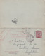 CHINE - Entier Postal Réponse10 Cts Mouchon De TIEN-TSIN Poste Française Pour La Grande-Bretagne (UK) 2/12/1905 - Covers & Documents