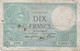 France : 10 Francs 1940 (très Mauvais état) - 10 F 1916-1942 ''Minerve''