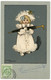 Illustrateur Ethel Parkinson. élégante Petite Fille Belle Epoque Au Parapluie. Circa Années 1900. - Parkinson, Ethel