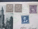 CSSR 1936 Sonderumschlag 1. Ausstellung Des Briefmarkensammler Vereins MerkuR In Asch (Sudetenland) Grüner Sonderstempel - Storia Postale
