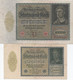 Lot De 2 Billets De Reichsbanknote : 10000 Mark (Jan 1922 - Jan 1922) - 10.000 Mark