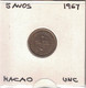 Macao  5 Avos 1967 UNC - Macau