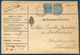 1896 Denmark Mixed Franking ( 20 Ore Bi Colour + 4 Ore Coat Of Arms) Adressebrev Copenhagen - Randers - Lettres & Documents