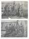 1918 NOMENY (54) FERME DES FRANCS - REGIMENT DE MILITAIRES TOUS NOMMES - LOT DE 2 PHOTOS 9*6 CM - Guerra, Militari