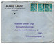 1943--Lettre De ROANNE-42  Pour PAU-64--type Mercure 50c X 3 --personnalisée Alfred LAUGT - 1921-1960: Modern Period