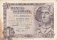 BILLETE DE 1 PTA DEL AÑO 1948 SERIE F - DAMA DE ELCHE  (BANKNOTE) - 1-2 Pesetas