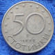 BULGARIA - 50 Stotinki 1999 KM# 242 Reform Coinage (1999) - Edelweiss Coins - Bulgarie