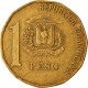 Monnaie, Dominican Republic, Peso, 2000, TTB, Laiton, KM:80.2 - Dominicaine