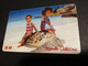 NOUVELLE CALEDONIA  CHIP CARD 25  UNITS  CHILDREN  AT BEACH         ** 4194 ** - Nueva Caledonia