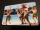 NOUVELLE CALEDONIA  CHIP CARD 25  UNITS  TRADITIONAL DANCERS DU WAPAN         ** 4196 ** - New Caledonia