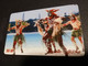 NOUVELLE CALEDONIA  CHIP CARD 25  UNITS  TRADITIONAL DANCERS DU WAPAN         ** 4196 ** - Nouvelle-Calédonie