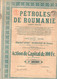 Action De Capital De 100 Frcs - Pétrole De Roumanie S.A. - ANVERS 1921. - Petróleo