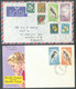 Lot De 5 Lettres Par Avion De Nouvelle Zélande (NEW ZEALAND) Avec Affranchissements De Timbres OISEAUX BIRDS Divers. - T - Sonstige & Ohne Zuordnung