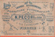N. Pecori Fu Tito - 1899 - Ottico E Forniture Fotografiche - Cartolina Pubblicitaria Con Ricevuta Sul Retro - Werbung