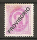 POR - Yv. N° 83   * 20r PROVISORIO Cote  50 Euro  BE   2 Scans - Unused Stamps