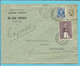 257+280+302 Op Brief Per EXPRES Met Stempel BRUXELLES, Hoofding BRASSERIE VIEUX-TEMPS / DE BUE FRERES UCCLE - 1922-1927 Houyoux