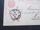 Schweiz 1895 Ganzsache Mit Bezahlter Antwort / Fragekarte Zürich 8 Nach Hannover Mit Ank. Stempel K1 Hannover 1. * V - Stamped Stationery