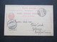 Schweiz 1902 Ganzsache Weltpostverein Rasierklingenstempel Geneve Rue Du Stand Nach Göttingen Mit Ank. Stempel - Stamped Stationery