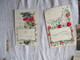 Lot De 5 Carte Feutrine Tissu Fleurs - Other & Unclassified