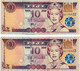 FIDJI 2002 10 Dollar - P.106a Neuf UNC - Fiji